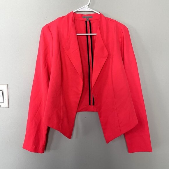 Charlotte Russe Jackets & Blazers - Charlotte Russe bright neon pink blazer business casual style women size L